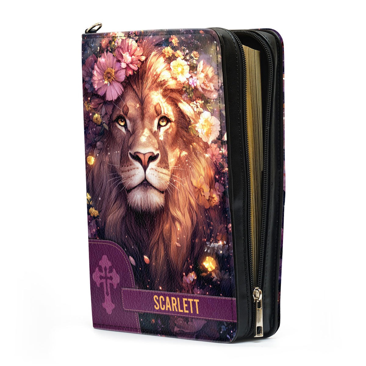 I Am The Daughter Of A King Leather Book Cover, Personalized Bible Cover, Christian Gift, Bible Covers Jesus Gifts